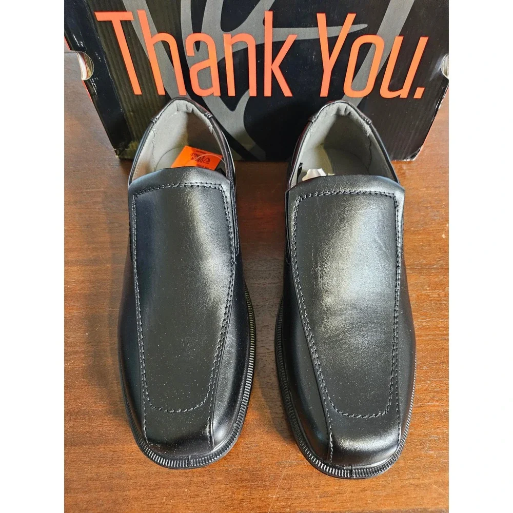 Deer Stags Greenpoint Jr Loafers Boys Size 6 Black Slip On Dress Shoes